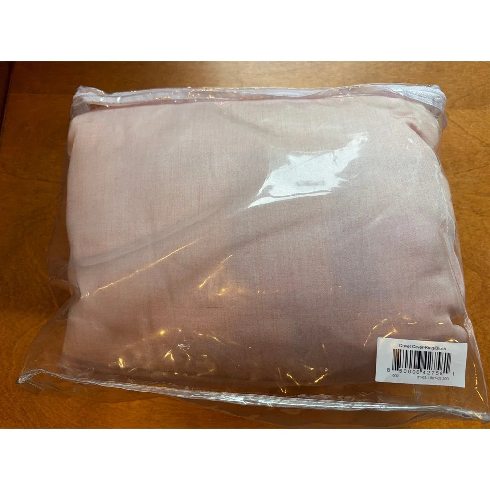 Buffy Breeze Duvet Cover King Blush Pink Eucalyptus Lyocell Cooling Bedding NEW